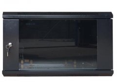 圖騰 新款W2系列 掛墻機柜 9U 前玻后板 黑 W26409